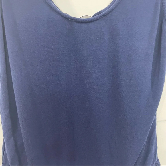 4SI3NNA Lace Up Bodysuit in Navy Blue Size Large - Picture 11 of 13